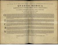 0001 - Page sans numérotation - An Variolis, à fuso largiter sanguine, aegrè, minùsve erumpentibus, Balneum ?