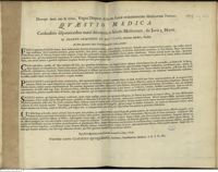 0001 - Page sans numérotation - An febris Quartana cortice Peruviano intempestivè sedata, lethalis ?