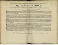 0001 - Page sans numérotation - An sanis, & aegrotis benigna & simplicia alimenta, medicamenta ?