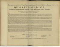 0001 - Page sans numérotation - An , si suus cuique praestitutus sit vitae terminus, necessaria Medicina ?