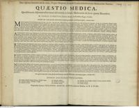 0001 - Page sans numérotation - Extàntne quae vocant specifica medicamenta certarum aegrotationum, partiùmque propria, certarum labes ?
