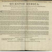 0001 - Page sans numérotation - Extàntne quae vocant specifica medicamenta certarum aegrotationum, partiùmque propria, certarum labes ?