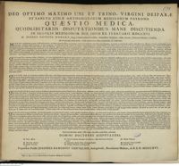 0001 - Page sans numérotation - An praecavendis senum morbis, victùs rationi venae sectio, ut plurimùm, sit consocianda.