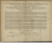 0001 - Page sans numérotation - An quae statim à menstrua purgatione concipiunt, citiùs pariunt ?