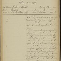 0087 - Page 44 - Cardiopathie rhumatismale. - Fièvre typhoïde. - Œdème pulmonaire suraigu. Mort. Observation N° 6