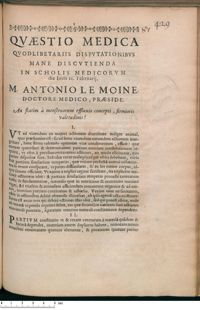 0001 - Page 1 - An statim à menstruorum effluvio concepti, firmioris valetudinis ?