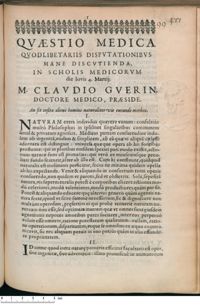 0001 - Page 1 - An sit insita alicui homini naturaliter vis curandi morbos ?