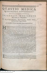 0001 - Page 1 - An in Corpore humano imperium Monarchicum exercetur.