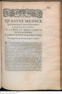 0001 - Page 1 - Est-ne imperfectus qui Astrologiam ignorat Medicus ?