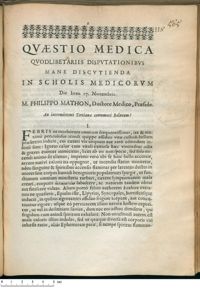 0001 - Page 1 - An intermittenti Tertianae contumaci Balneum ?