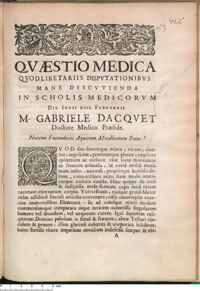 0001 - Page sans numérotation - Nocetne Foecunditati Aquarum Metallicarum Potus ?