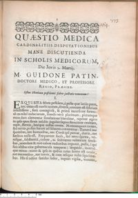 0001 - Page 1 - Estne Theriaca pestilenti febre jactatis venenum ?