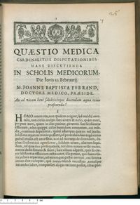 0001 - Page 1 - An ad vitam benè salubritèrque ducendam aqua vino praeferenda ?