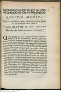 0001 - Page 1 - Est-ne ullum sani hominis excrementum corpori inutile ?