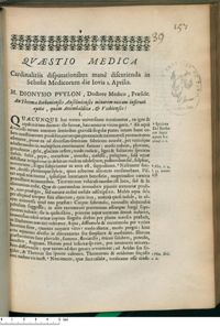 0001 - Page 1 - An Thermae Borbonienses Anselmienses minorem noxam inferunt epotae, quàm Arcimbaldicae, & Vichienses ?