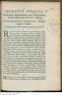 0001 - Page 1 - An salubriora ex Plantis alimenta, quàm ex Animalibus ?