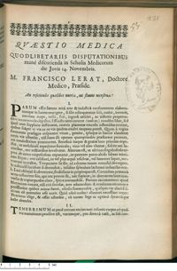 0001 - Page 1 - An rejicienda quaelibet nutrix, cui fluunt menstrua ?