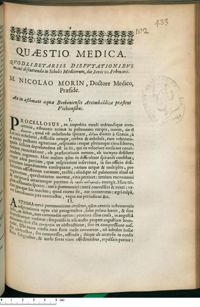 0001 - Page 1 - An in asthmate aquae Borbonienses Arcimbaldicae praestent Vichiensibus.
