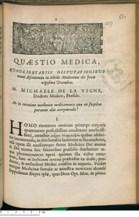 0001 - Page 1 - An in curatione morborum medicamenta quae ex stirpibus parantur aliis anteponenda ?