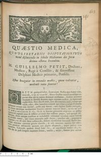 0001 - Page 1 - Estne benignior in curandis morbis, quam valentior, medendi ratio securior ?