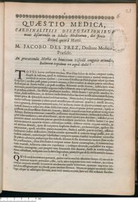 0001 - Page 1 - An praecavendis Morbis ex humorum viscidâ congerie oriundis, Balneum tepidum ex aquâ dulci ?