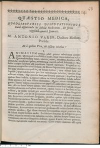 0001 - Page 1 - An à quibus Vita, ab iisdem Morbus ?