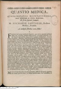 0001 - Page 1 - An malignis febribus venae sectio ?