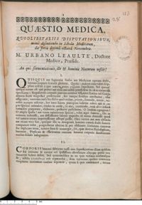 0001 - Page 1 - An qui fermentationis ille & hominis Naturam nescit ?