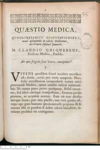 0001 - Page 1 - An quae frigido sunt Utero, concipiunt ?