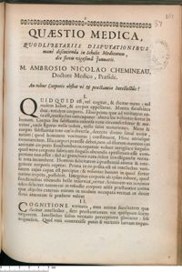 0001 - Page 1 - An robur Corporis obstat vi & praestantiae Intellectûs ?