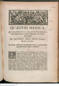 0001 - Page 1 - An primus activorum seu spirituum Motus ad generationem Cujuslibet Mixti incipit in humido ?