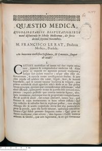 0001 - Page 1 - An humorum morbifica Dissolutio, & Concretio, semper ab acidô ?