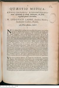 0001 - Page 1 - An febris essentia, Calor ?