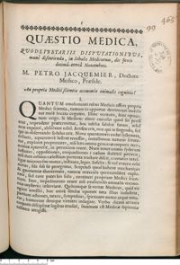 0001 - Page 1 - An propria Medici scientia oeconomiae animalis cognitio ?