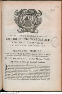 0001 - Page 1 - [Dédicace] / An Cerealia & Olera agri Parisiensis salubria ?