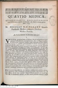 0001 - Page 1 - An Partus humanus ut plurinùm laboriosus