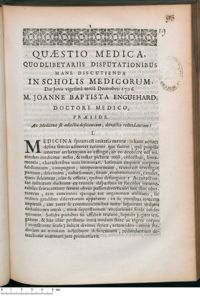 0001 - Page 1 - An Medicina sit adjectio deficientium, detractio redundantium ?