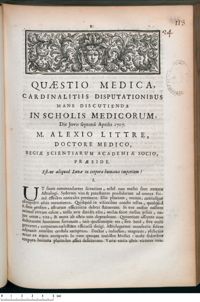0001 - Page 1 - Est-ne aliquod Lunae in corpora humana imperium ?