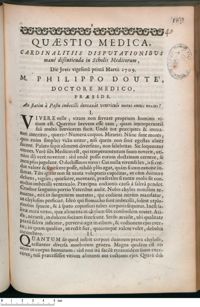 0001 - Page 1 - An statim à Pastu imbecilli duntaxàt ventriculo motus omnis noxius ?