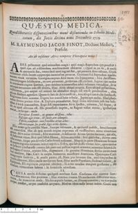 0001 - Page 1 - An ab insolenti Aëris temperie Therapeia nova ?