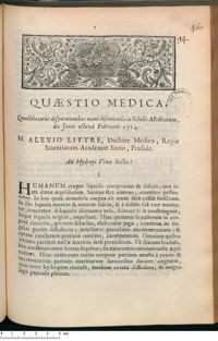 0001 - Page 1 - An Hydropi Venae Sectio ?