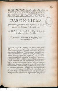 0001 - Page 1 - An praecellentia Medicorum ab Idiosyncrasiarum accuratiori notitiâ ?