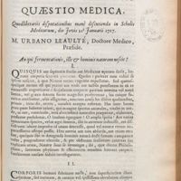 0001 - Page 1 - An qui fermentationis, ille & hominis naturam nescit ?