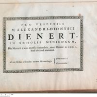 0001 - Page sans numérotation - An in febribus ardentibus narium Haemorrhagia // Permittenda ? - Praevenienda ?