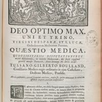 0001 - Page [1] - An vis pulmonis, quoad sanguinis attritum, major sit, quàm caeterarumin eumdem effectum corporis partium conspiratio ?