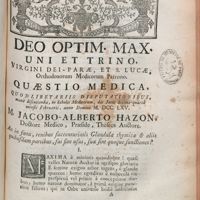 0001 - Page [1] - An in foetu, renibus succenturiatis Glandulae thymicae & aliis quibusdam partibus, sui sint usus, suae sint quoque functiones ?