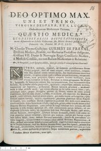 0001 - Page [1] - An, ut Sanguinis, ita & Lymphae alibilis, detur per arterias & venas proprias Circuitus ?