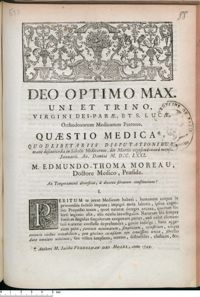 0001 - Page [1] - An Temperamenti diversitas, à diversa fibrarum constitutione ?