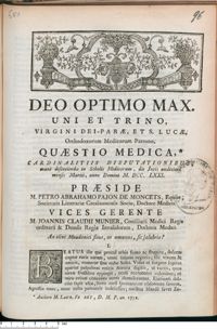 0001 - Page [1] - An clivi Meudonici situs, ut amoenus, sic salubris ?
