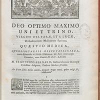 0001 - Page [1] - An Venae sectio minùs timidè, purgatio magis cautè, quàm vulgò fit, adhibenda ?